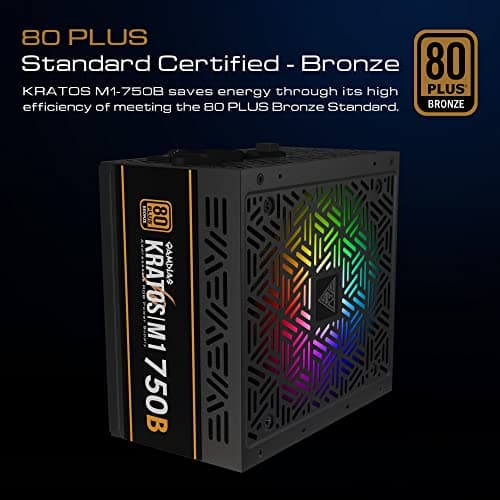GAMDIAS KRATOS M1 B Black 750W Non-Modular 80+ Bronze Certified ATX image