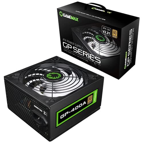 GameMax GP Black ATX 400W Non-Modular 80+ Bronze Certified image