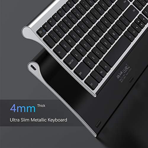 Rechargeable Wireless Keyboard Mouse Combo, Jelly Comb 2.4GHz Ultra Slim Compact Full Size Wireless Keyboard Mouse for Laptop, PC, Desktop Computer, Windows OS image