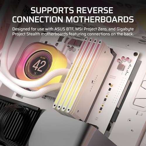 Corsair iCUE 5000T LX RGB ATX Mid Tower White Tempered Glass image