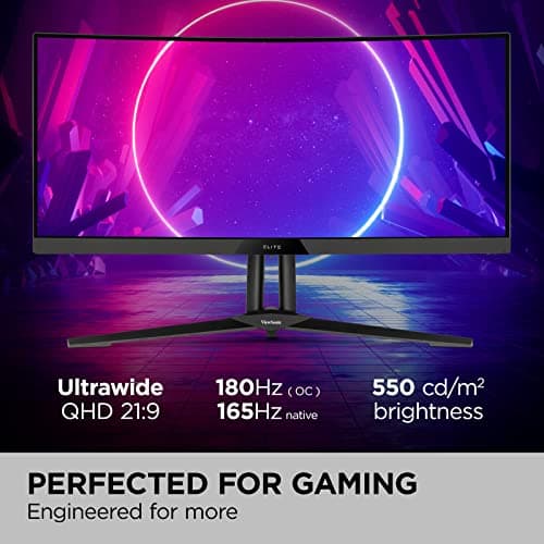 ViewSonic XG340C-2K 34" 3440x1440 180Hz VA Curved Monitor image