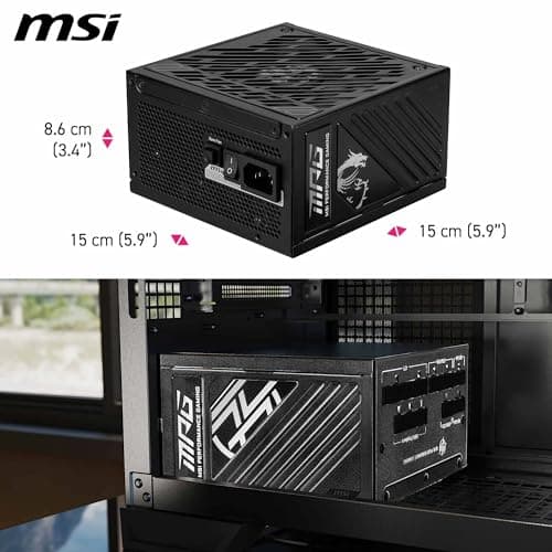 MSI MPG A1250GS PCIE5 Black ATX 1250W Fully Modular 80+ Gold Certified image