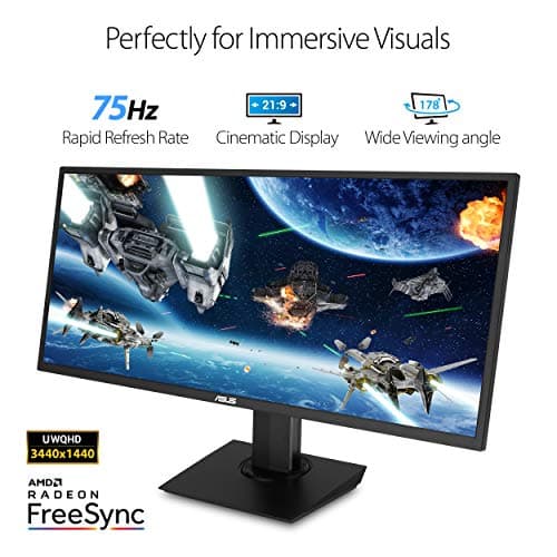 Asus VP348QGL 34" 3440x1440 75Hz VA Monitor image