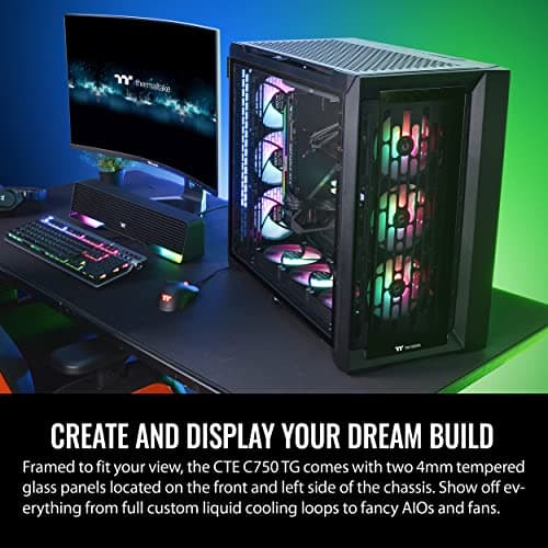 Thermaltake CTE C750 ARGB ATX Full Tower Black Tempered Glass Side Panel image