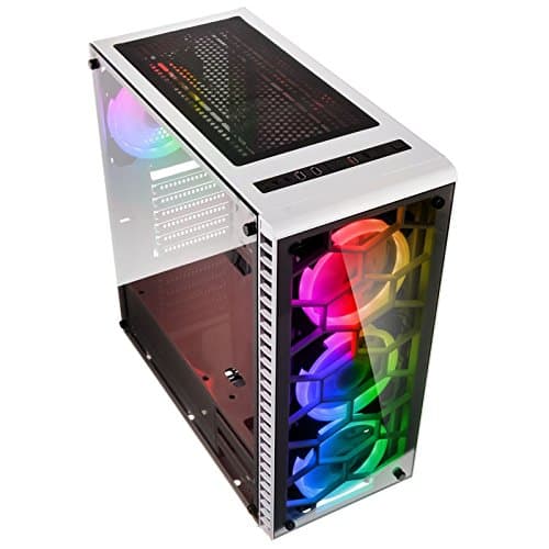 KOLINK OBSERVATORY RGB ATX Mid Tower Black with Tinted Tempered Glass Side Panel and USB 3.2 Gen 1 Type-A, USB 2.0 Type-A image