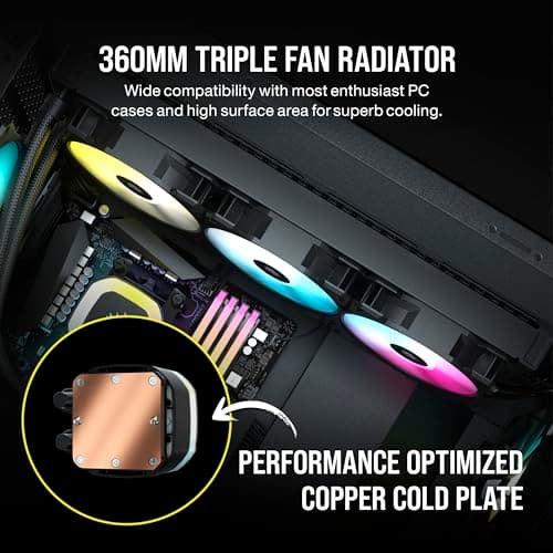 Corsair H150 Water 360mm Black image