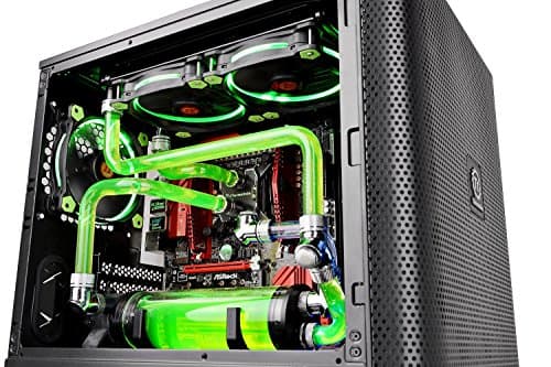 Thermaltake Core V21 Micro ATX Mini Tower Black with Acrylic Side Panel and USB 3.2 Gen 1 Type-A image