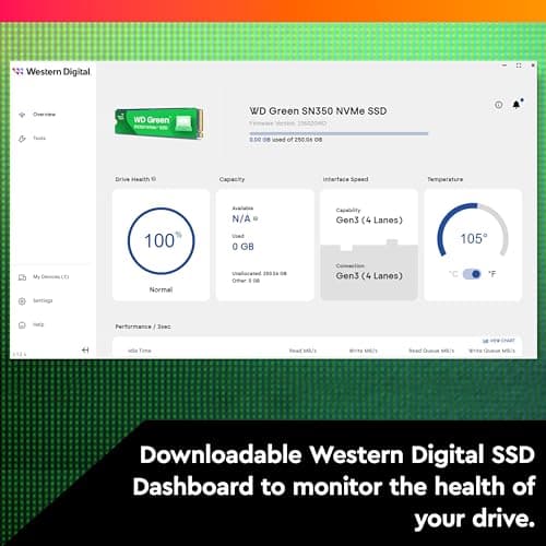 Western Digital Green SN350 1 TB M.2-2280 SSD PCIe 3.0 X4 NVMe image