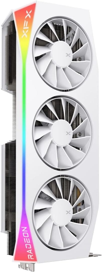 XFX Mercury OC RGB Radeon RX 9070 XT 16GB GDDR6 White image