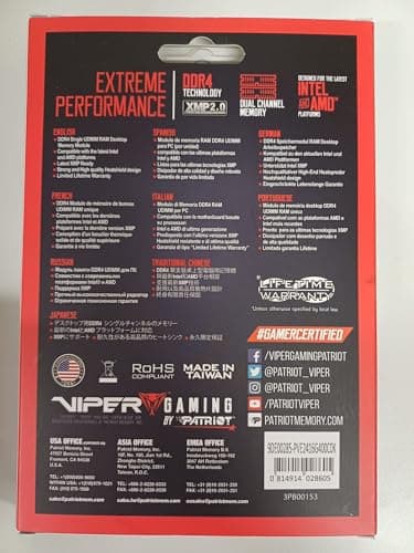 Patriot Viper Elite II Red / Black DDR4-4000 CL20 16GB (2x8GB) image