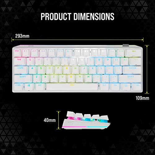 Corsair K70 PRO MINI RGB Bluetooth/Wired/Wireless Mini Gaming Keyboard image