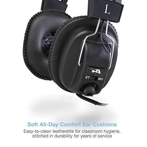 Cyber Acoustics ACM-500RB Closed Black Headphones image