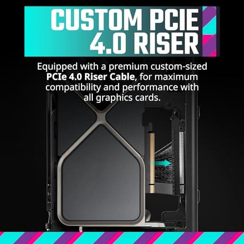 Cooler Master NCORE 100 MAX Mini-ITX Tower Silver Mesh Side Panel, 850W Power Supply image