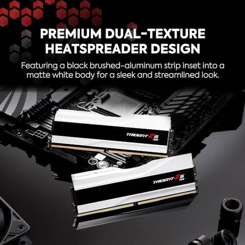 G.Skill Trident Z5 RGB White / Black DDR5-6000 CL36 64GB (2x32GB) image