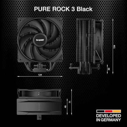 be quiet! Pure Rock 3 59.6 CFM Air 154mm Black image