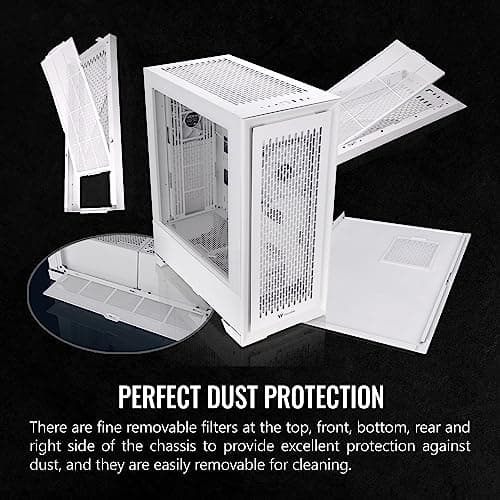 Thermaltake CTE T500 Air ATX Full Tower White Tempered Glass Side Panel image