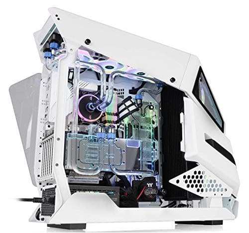 Thermaltake AH T600 Snow ATX Full Tower White / Black Tempered Glass Side Panel, Front Panel: USB 3.2 Gen 2 Type-C, USB 3.2 Gen 1 Type-A, USB 2.0 Type-A image