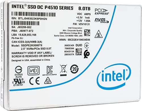 Intel DC P4510 8TB SSD 2.5" NVMe image