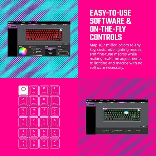 Cooler Master CK721 RGB Bluetooth/Wireless/Wired Gaming Keyboard image