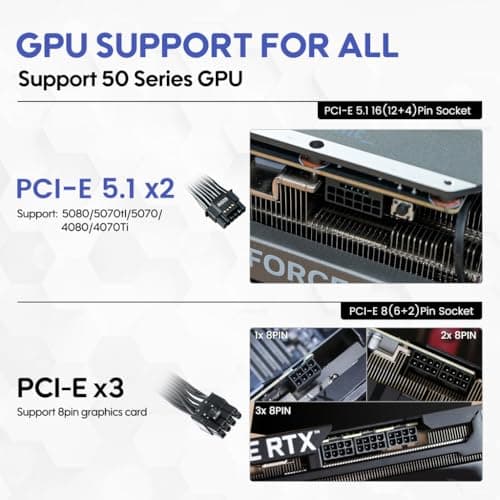 Vetroo 50315153244479 850W 80+ Gold Certified Fully Modular image