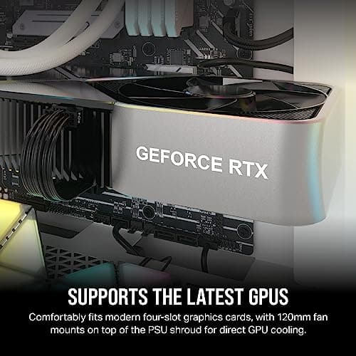 Corsair 3000D ATX Mid Tower White RGB AIRFLOW Tempered Glass image