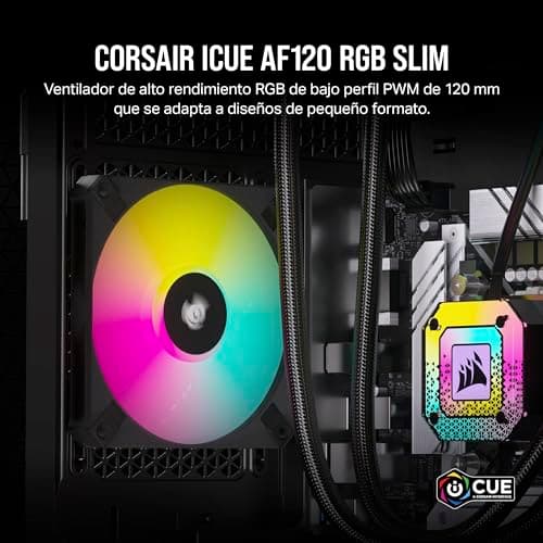 Corsair iCUE AF120 120mm RGB PWM SLIM 56.3 CFM Black image