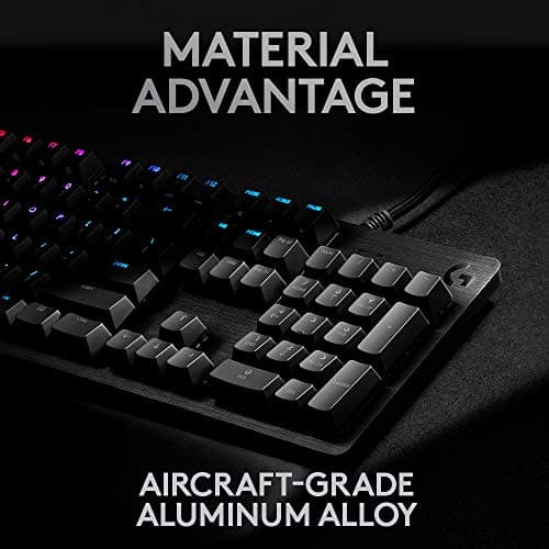 Logitech G513 Carbon RGB Wired GX Blue Mechanical Gaming Keyboard image