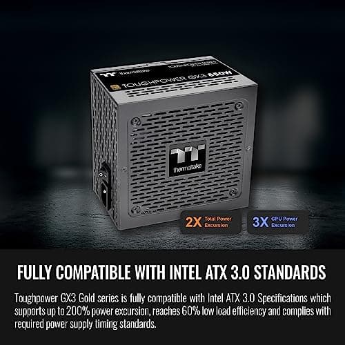 Thermaltake Toughpower GX3 Black 850W Non-Modular 80+ Gold Certified image