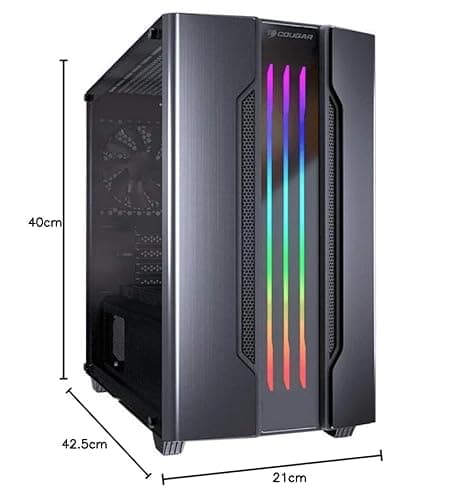 Cougar Gemini M MicroATX Mini Tower Black Tempered Glass Side Panel image