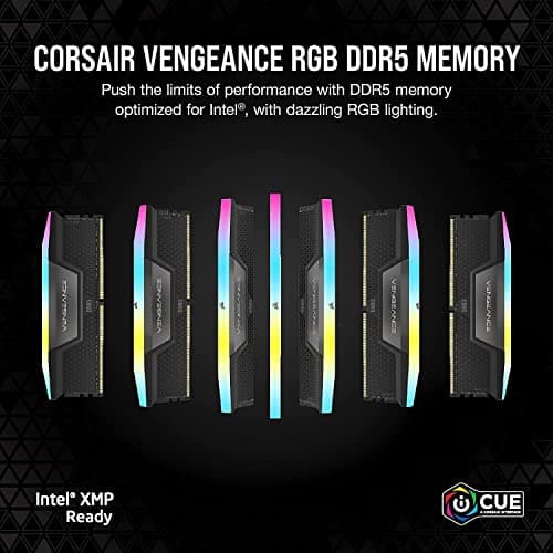 Corsair Vengeance RGB Black / Gray DDR5-6600 CL32 64GB (2x32GB) image