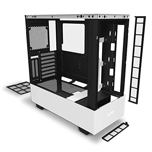 NZXT H510 Elite ATX Mid Tower White / Black Tempered Glass Side Panel, USB 3.2 Gen 2 Type-C, USB 3.2 Gen 1 Type-A image