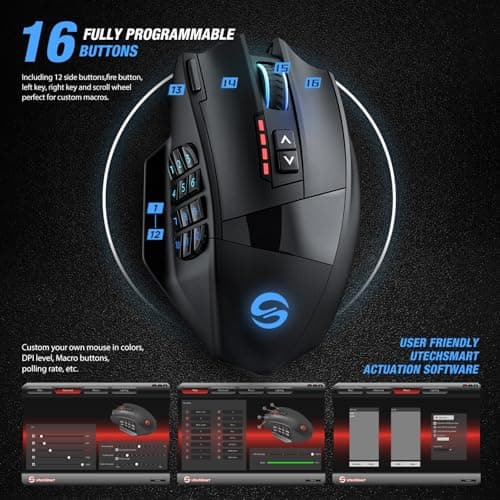 UtechSmart Venus Pro RGB Wireless Optical Mouse image