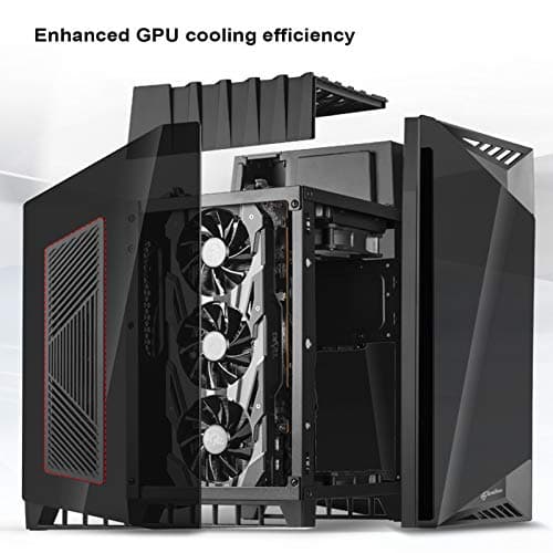 Silverstone Lucid LD03-AF Mini-ITX Tower Black with Tempered Glass Side Panel and USB 3.2 Gen 2 Type-C, USB 3.2 Gen 1 Type-A image