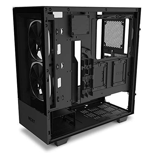 NZXT H510 Elite - CA-H510E-B1 - Premium Mid-Tower ATX Case PC Gaming Case - Dual-Tempered Glass Panel - Front I/O USB Type-C Port - Vertical GPU Mount - Integrated RGB Lighting - Black image