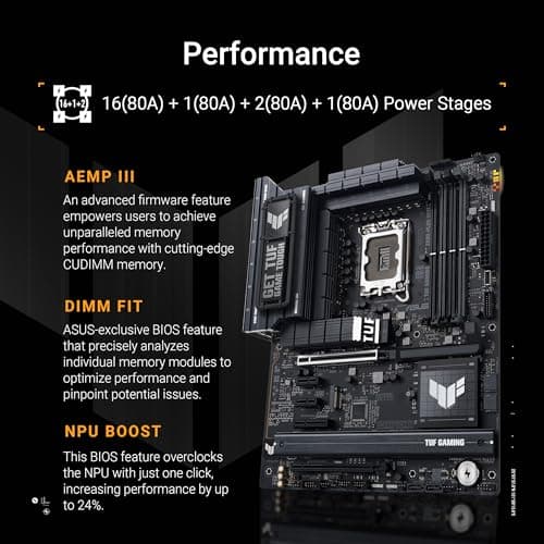Asus Z890 TUF GAMING Z890-PLUS WIFI DDR5 ATX image