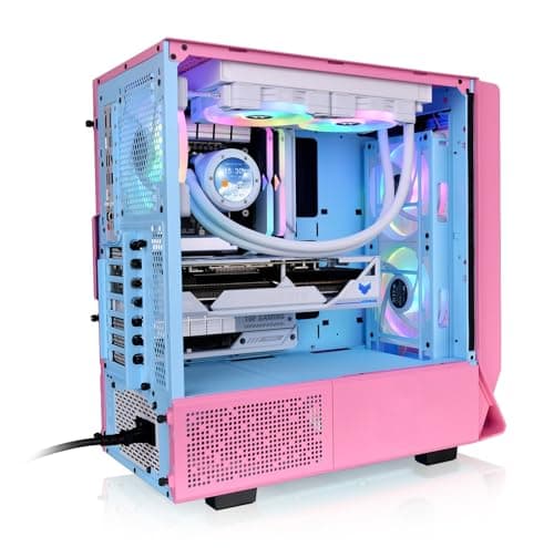 Thermaltake Ceres 350 MX ATX Mid Tower Pink with Tempered Glass Side Panel, USB 3.2 Gen 2 Type-C, and USB 3.2 Gen 1 Type-A image