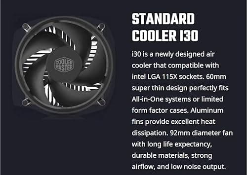Cooler Master I30 Air 55mm Black / Silver image