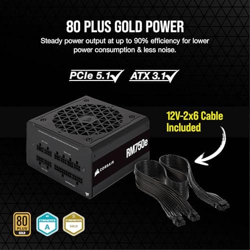 Corsair RM750e (2023) 750W 80+ Gold Fully Modular image