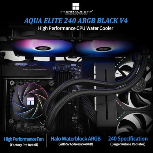 Thermalright AQUA ELITE ARGB V4 66.17 CFM Water 240mm Black image