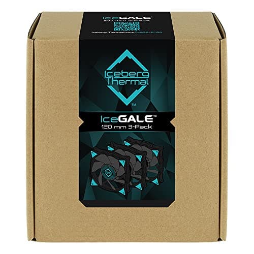 Iceberg Thermal IceGALE 120mm Black / Teal PWM ARGB image