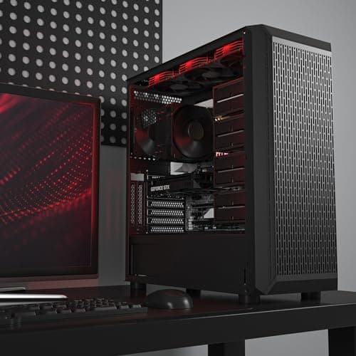 DARKROCK Classico Storage Master ATX Mid Tower Black Mesh Side Panel image