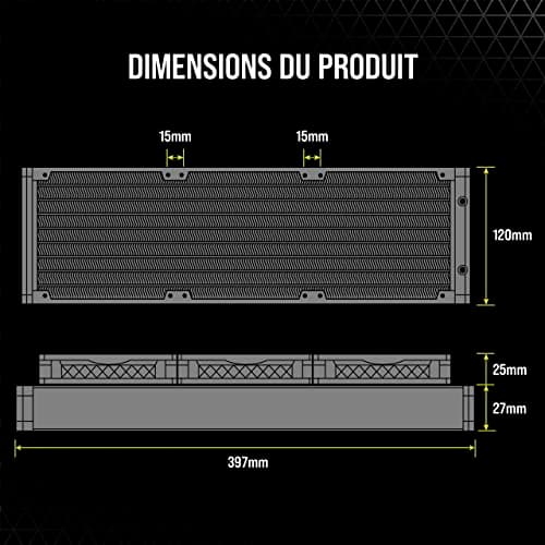 Corsair iCUE H150i ELITE CAPELLIX Water 360mm Black image