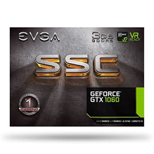 EVGA SSC GAMING GeForce GTX 1060 3GB GDDR5 Black / Silver image