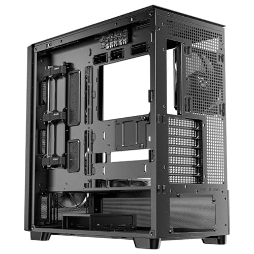 Antec FLUX ATX Mid Tower Black / Brown Tempered Glass Side Panel image