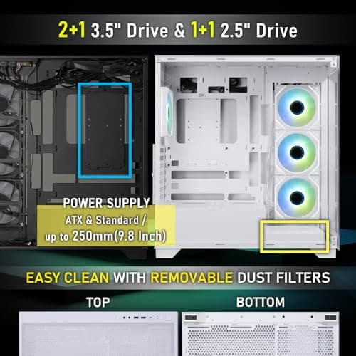 BitFenix CETO Premium ATX Mid Tower Black Tempered Glass image