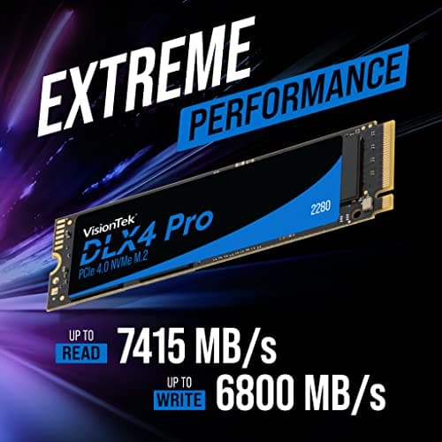 VisionTek DLX4 Pro 4TB M.2-2280 SSD PCIe 4.0 X4 NVMe image