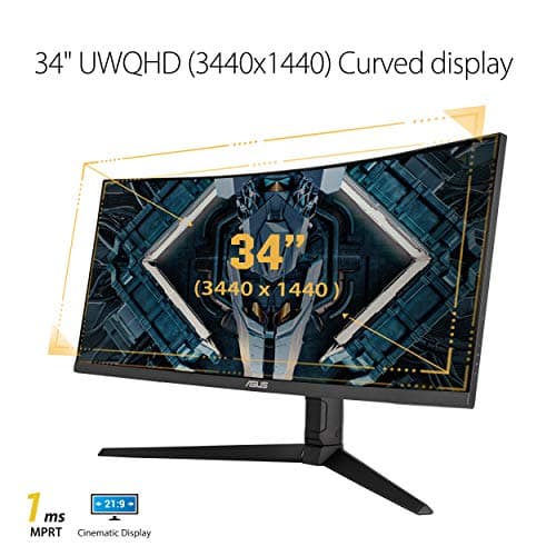 Asus TUF Gaming VG34VQL1B 34" 1440p 165Hz Curved Monitor image