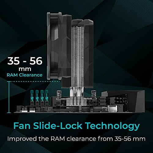 Iceberg Thermal IceSLEET G4 OC 58.5 CFM Air 156mm Black / Teal image