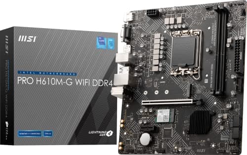 MSI H610 PRO H610M-G WIFI LGA1700 DDR4 Micro ATX main image