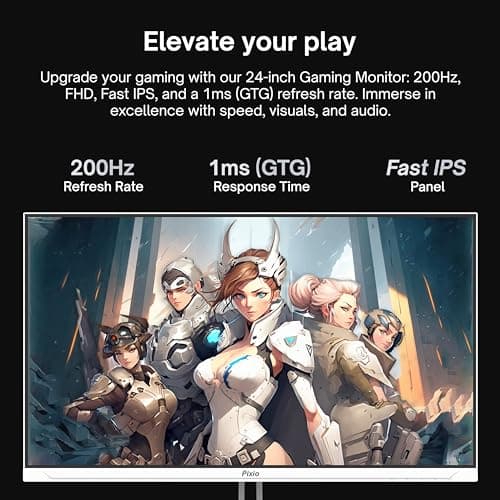 Pixio PX248 Wave 23.8" 1080p 200Hz IPS Monitor image